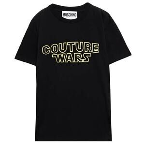 Moschino Jeremy Scott Couture Wars Black Short Sleeve Tee TShirt Top